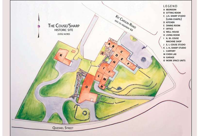 The Couse-Sharp Historic Site overview.
