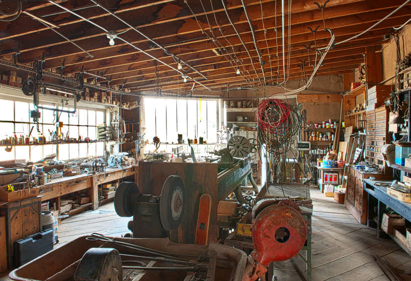 Kibbey Couse’s machine shop on the Couse–Sharp Historic Site.